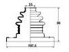Manguito de junta homocinética CV Boot:33 21 1 229 209